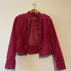 DKNY Women's Dark Pink Utility Jacket